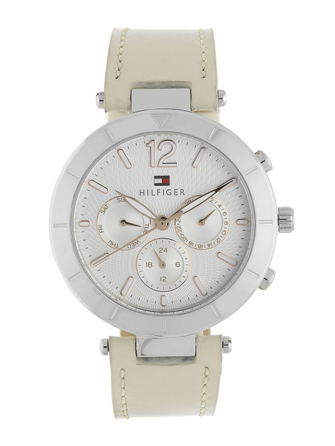 

Tommy Hilfiger Women Silver-Toned & White Analogue Watch TH1781880