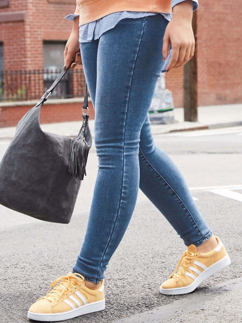 

next Women Blue Skinny Fit Mid-Rise Clean Look Stretchable Jeans