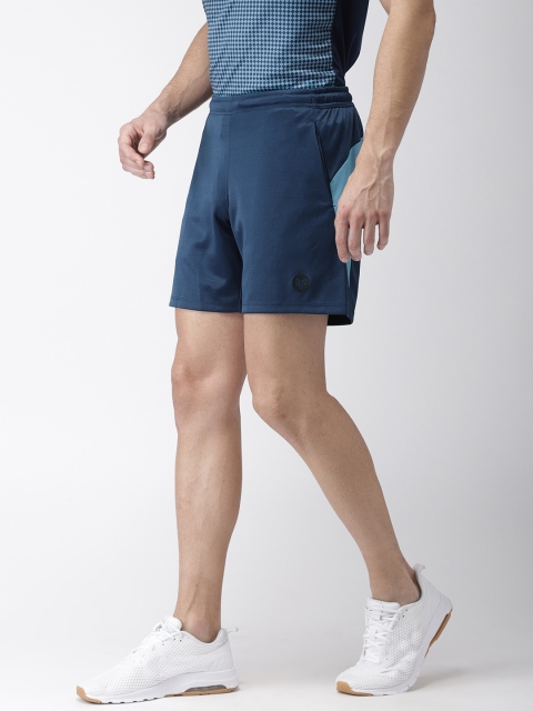 

2GO Men Blue Solid Regular Fit Go-Dry Sports Shorts