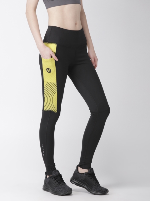 

2GO Women Black GO-DRY Running Tights