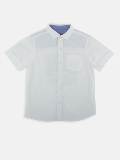 

CHALK by Pantaloons Boys White Printed Casual Shirt