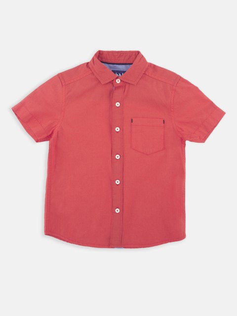 

CHALK by Pantaloons Boys Coral Regular Fit Solid Casual Shirt