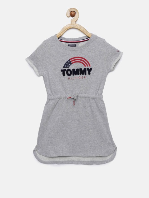 

Tommy Hilfiger Girls Grey Printed Fit & Flare Dress