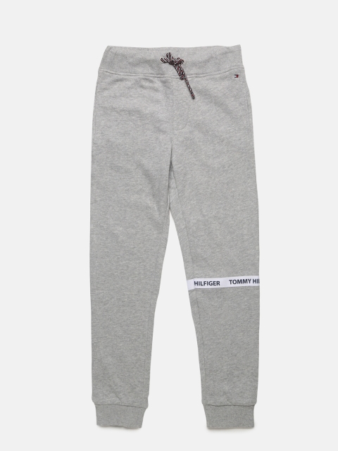 

Tommy Hilfiger Boys Grey Solid Essential Joggers