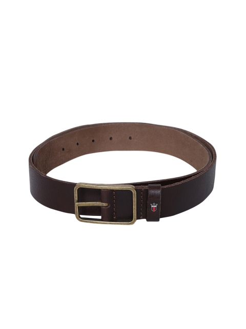 

Louis Philippe Men Black Solid Leather Belt