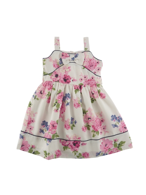 

CHALK by Pantaloons Girls Pink Printed Fit and Flare Dress