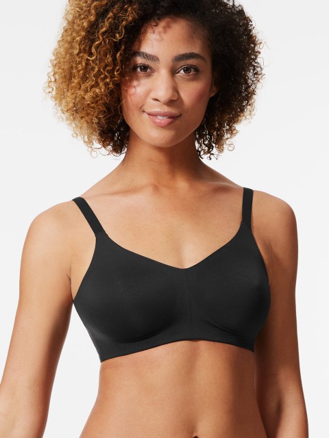 

Marks & Spencer Black Solid Non-Wired Non Padded Everyday Bra T337146