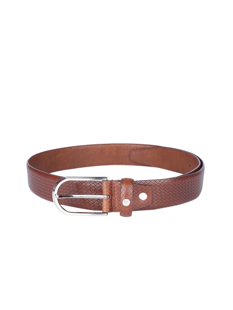 

Van Heusen Men Brown Textured Leather Belt