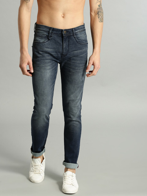 

Roadster Men Blue Skinny Fit Mid-Rise Clean Look Stretchable Jeans