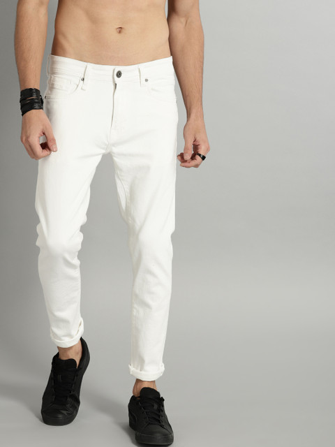 

Roadster Men White Skinny Fit Mid-Rise Clean Look Stretchable Jeans