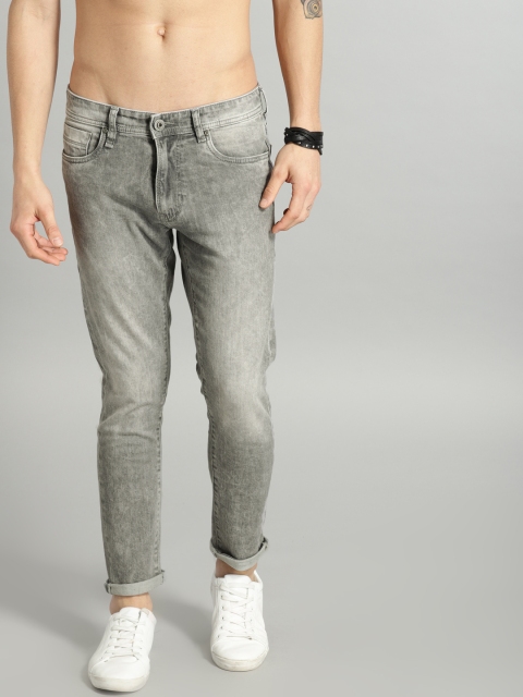 

Roadster Men Grey Skinny Fit Mid-Rise Clean Look Stretchable Jeans