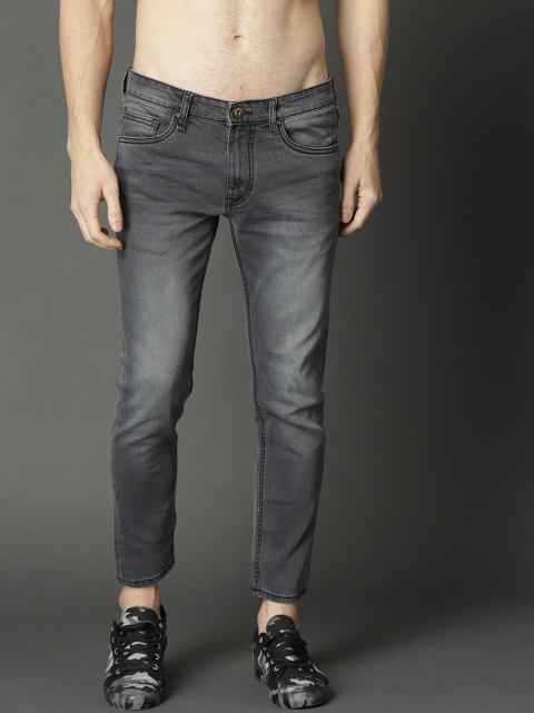 

Roadster Men Charcoal Grey Skinny Fit Mid-Rise Clean Look Stretchable Jeans