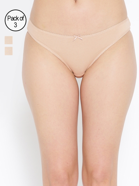 

Marks & Spencer Women Pack of 3 Basic Bikini Briefs T611111K, Beige