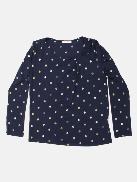 

Marks & Spencer Women Navy Blue Printed Top