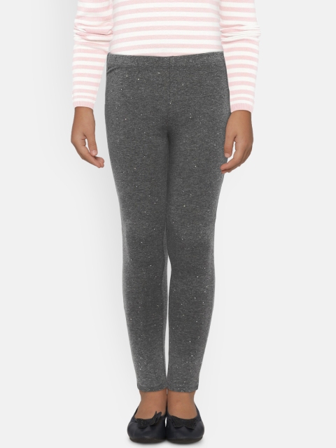

GAP Girls' Sparkle Leggings in Stretch Jersey, Grey