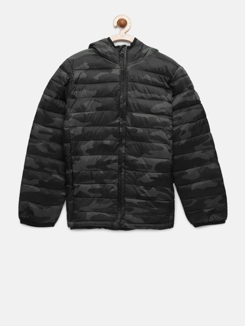 

GAP Boys' Black ColdControl Lite Camo Puffer Jacket