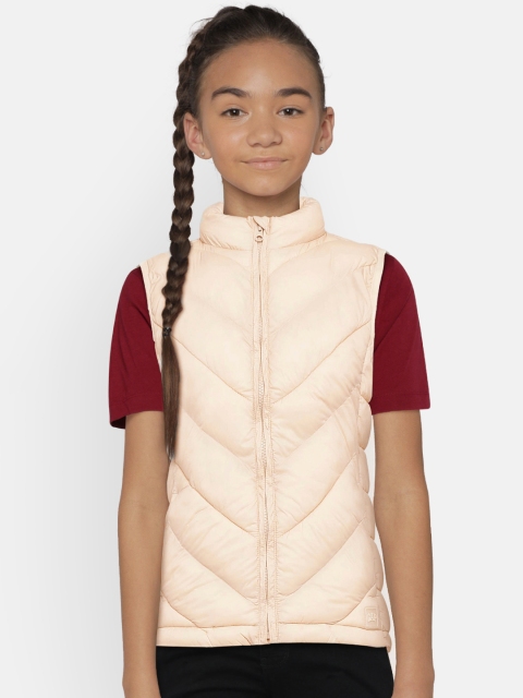 

GAP Girls Light Pink Quilted Sleeveless Jacket