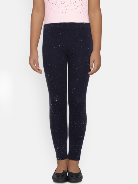 

GAP Girls' Sparkle Leggings in Stretch Jersey, Blue