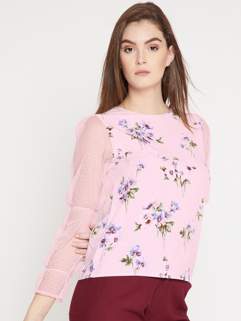 

RARE Women Pink Printed Top