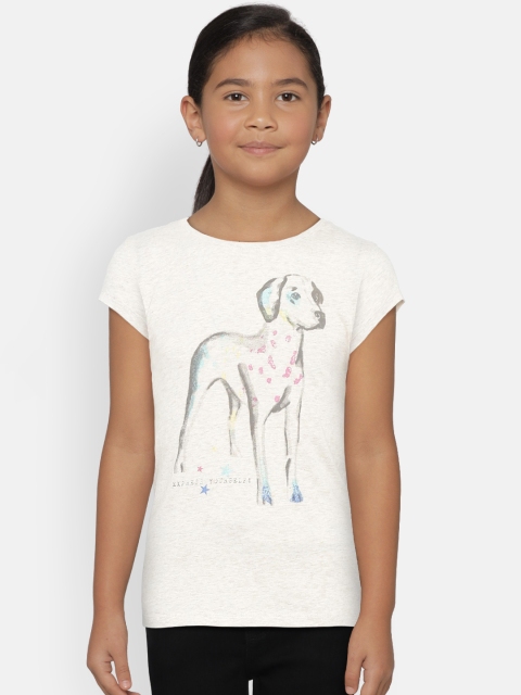 

GAP Girls' Graphic Short Sleeve T-Shirt, Beige