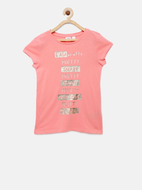 

GAP Girls' Pink Graphic Short Sleeve T-Shirt