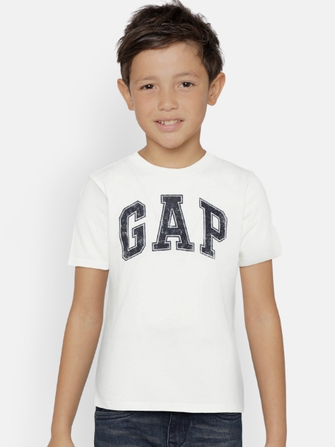 

GAP Boys' Logo Short Sleeve Tee, White