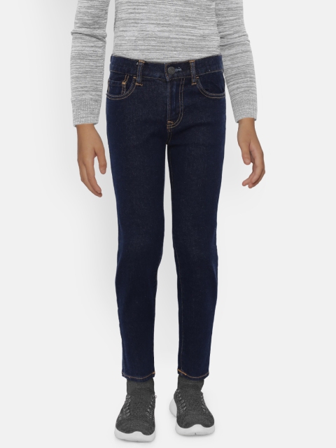 

GAP Boys' Superdenim Straight Jeans with Fantastiflex, Navy blue