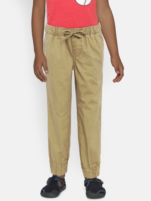 

GAP Boys' Khaki Canvas Joggers