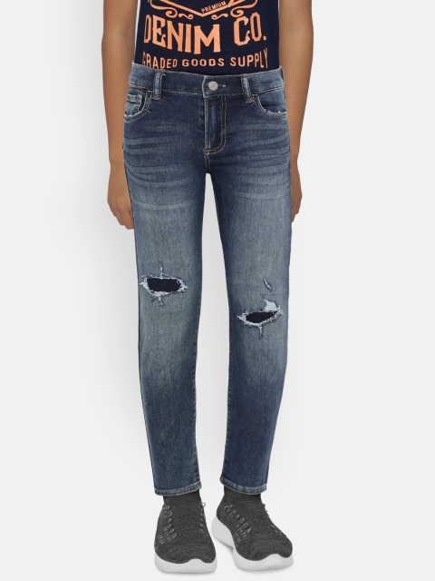 

GAP Boys' Rip & Repair Regular Fit Jeans in Supersoft, Blue
