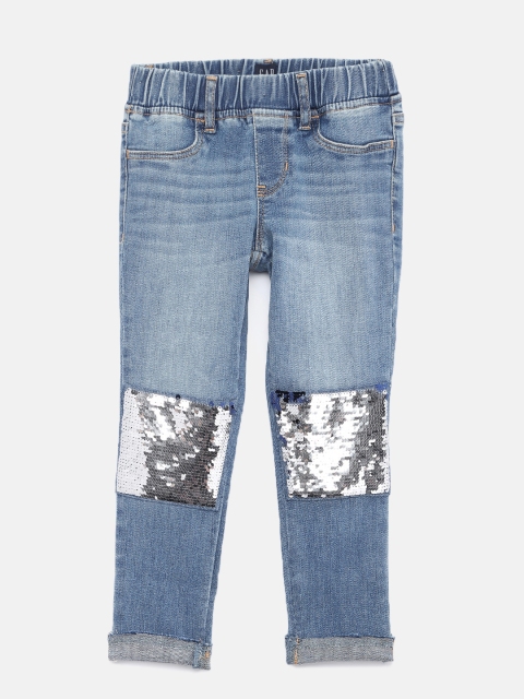 

GAP Girls' Blue Flippy Sequin Favorite Jeggings