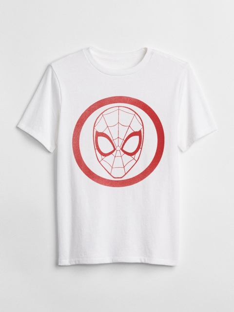 

GAP Boys White Marvel Graphic T-Shirt