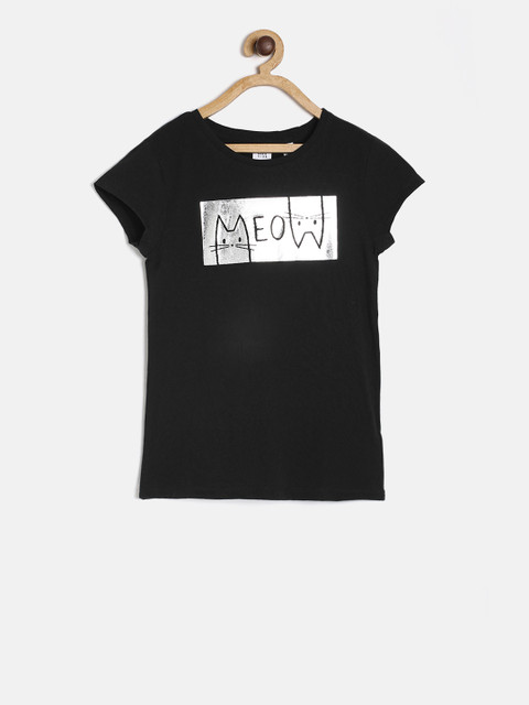 

GAP Girls' Black Graphic Short Sleeve T-Shirt