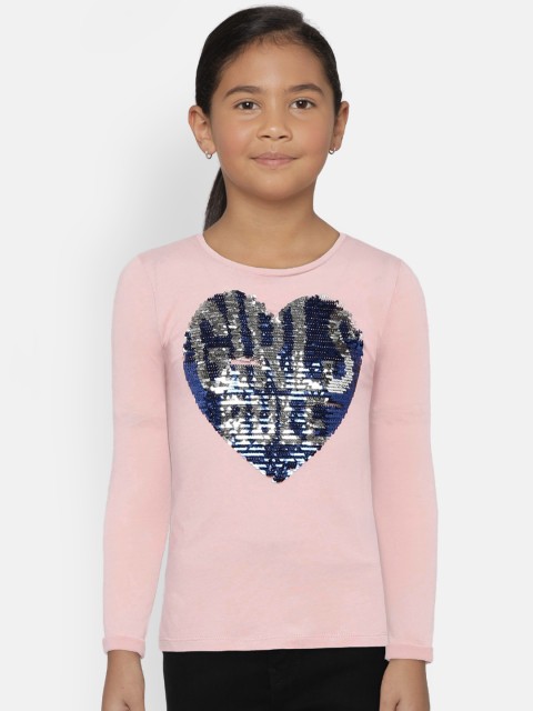 

GAP Girls' Pink Flippy Sequin Graphic T-Shirt