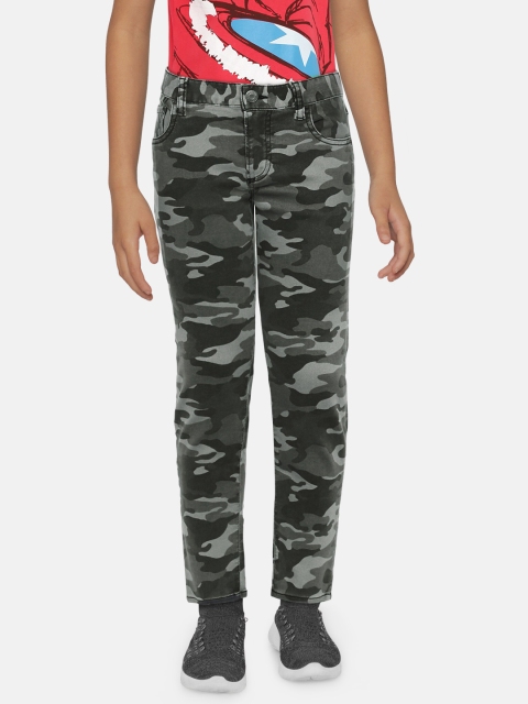 

GAP Boys' Olive Green Slim Camouflage Jeans