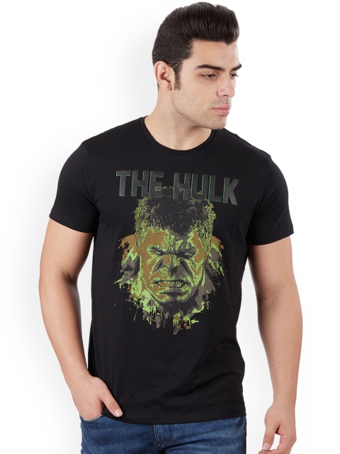 

Free Authority Men Black Hulk Printed T-shirt
