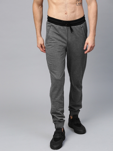 HRX by Hrithik Roshan Men Charcoal Grey Solid Slim Fit Athleisure Joggers