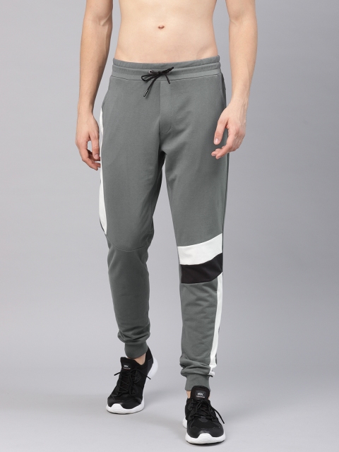 

HRX by Hrithik Roshan Men Grey Solid Slim Fit Athleisure Joggers