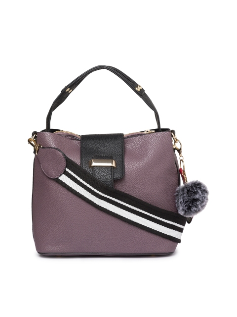

Satchel Bags Purple Textured Shoulder Bag
