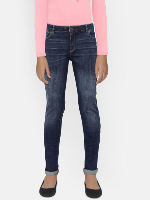 

GAP Girls' Blue Stretch Super Skinny Jeans