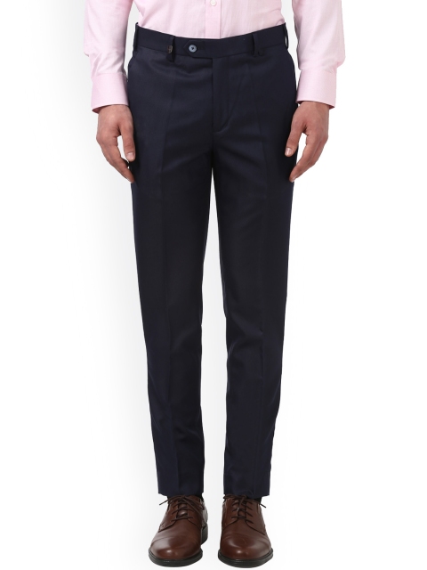 

Park Avenue Men Navy Blue Solid Formal Trousers