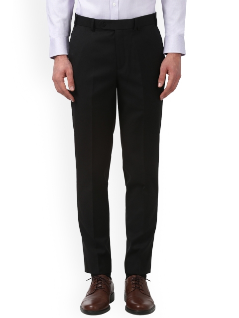 

Park Avenue Men Black Regular Fit Solid Formal Trousers