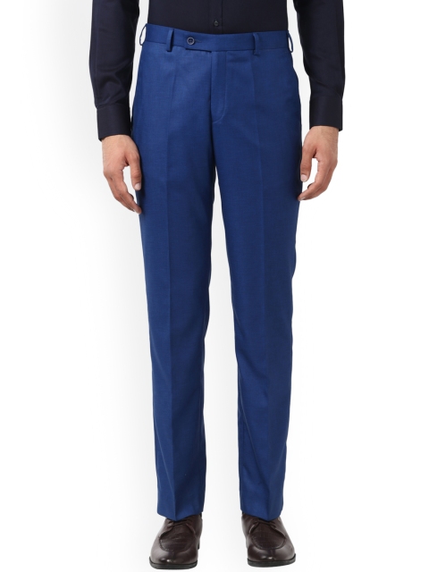 

Park Avenue Men Blue Slim Fit Solid Formal Trousers
