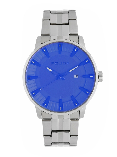 

Police Men Blue & Silver-Toned Analogue Watch PL15391JS61M