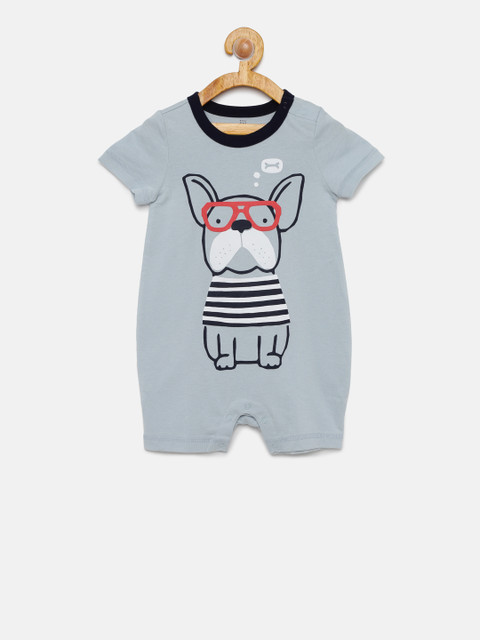 

GAP Boys' Blue Shorty One-Piece Rompers