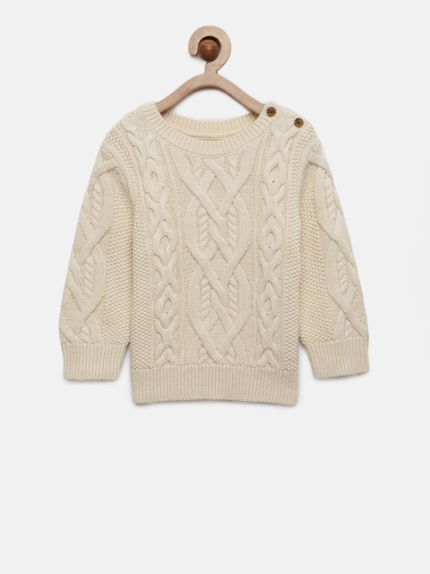 

GAP Boys' Beige Cable-Knit Sweater
