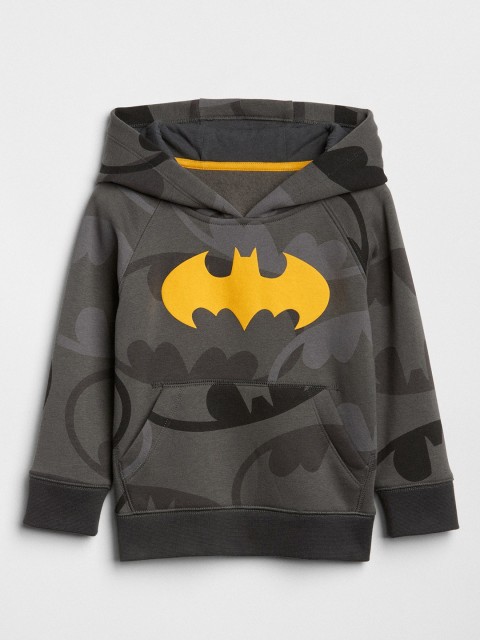 

GAP Boys Grey Printed Hooded Sweatshirt
