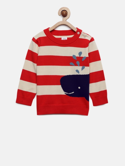 

GAP Boys' Stripe Garter Sweater, Cream