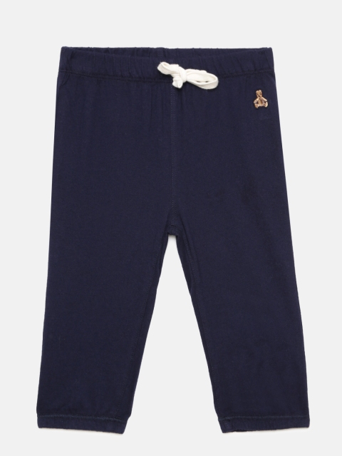 

GAP Boys' Navy Blue Loose Fit Solid Regular Trousers