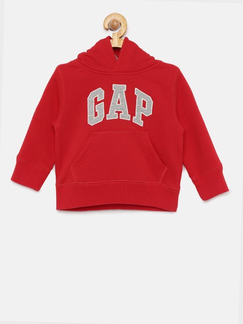 

GAP Boys' Red Logo Hoodie Pullover Sweatshirt