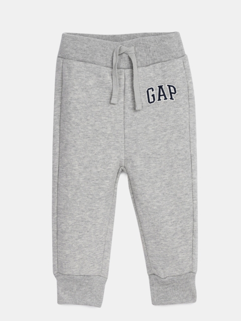 

GAP Boys' Grey Melange Logo Joggers